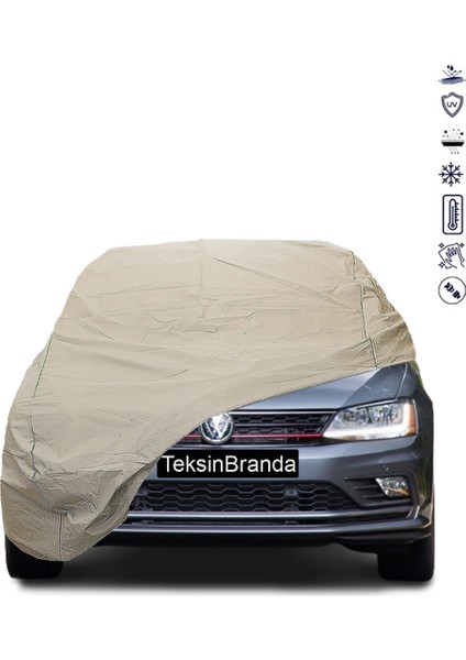 Volkswagen Jetta 6 (2010 - 2018) Araba Brandası Su Geçirmez Branda Miflonlu Uv Korumalı Oto Branda
