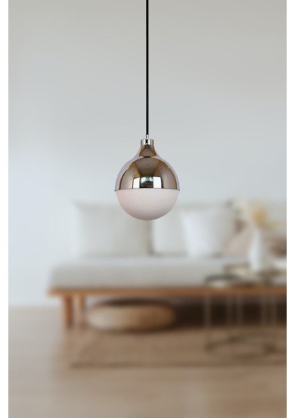 Rima Modern Salon - Mutfak - Yatak Odası Opal Camlı Tekli Avize