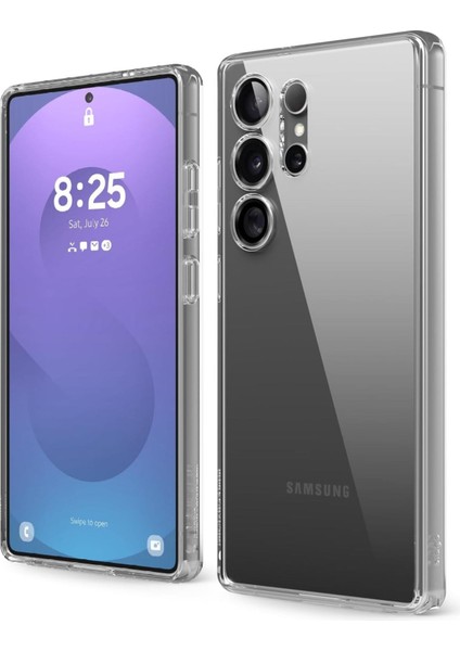 Samsung Galaxy S25 Ultra Uyumlu Şeffaf Kamera Korumalı Kılıf