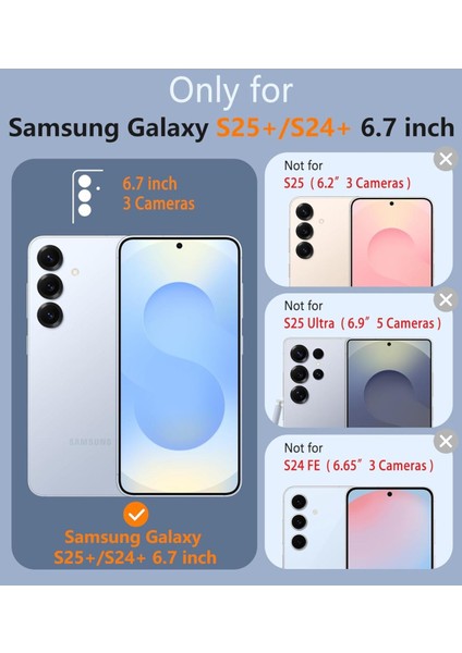 Samsung Galaxy S25 Plus Uyumlu Şeffaf Kamera Korumalı Kılıf