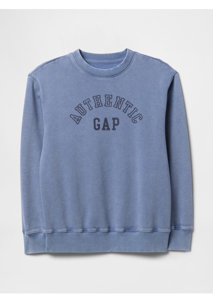 Kadın Mavi Gap Logo Vintage Soft Fransız Havlu Kumaş Sweatshirt fiyatları