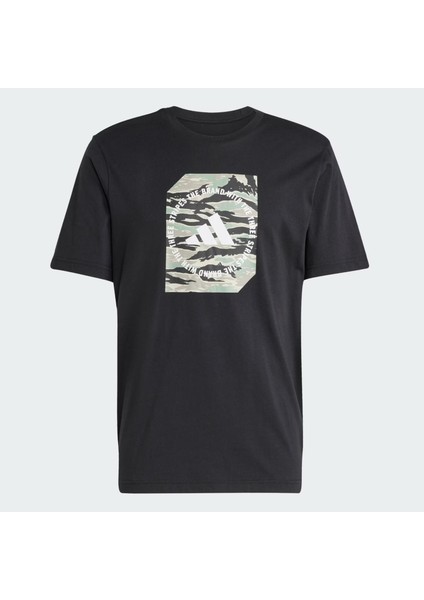 Camo Shape Graphic Erkek Tişört fırsatları