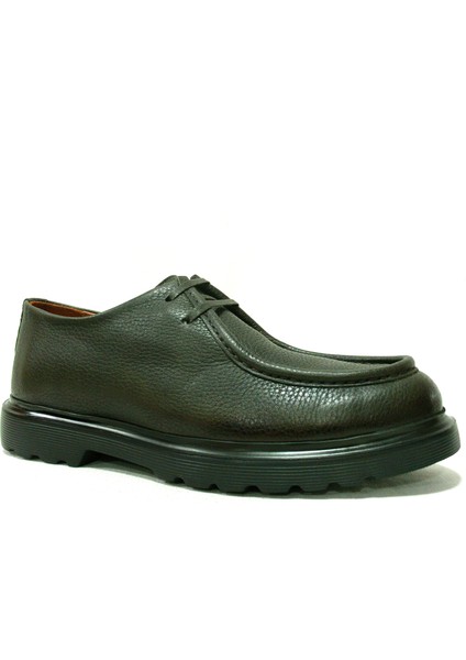 Haki Yeşil Bağcıklı Anatomik Comfort Casual Ayakkabı