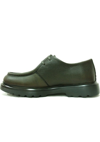 Haki Yeşil Bağcıklı Anatomik Comfort Casual Ayakkabı