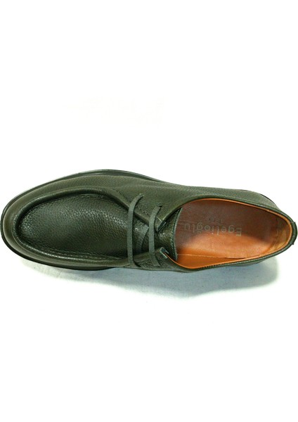 Haki Yeşil Bağcıklı Anatomik Comfort Casual Ayakkabı