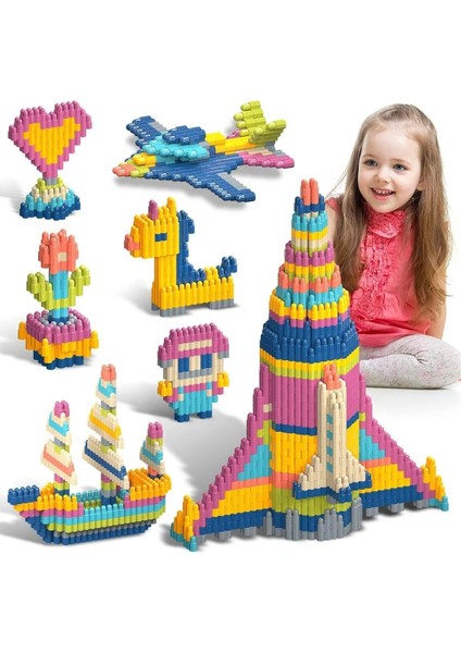 Constructo Stem Eğitici Oyuncak Yapı Oyuncağı Montessori Zeka Oyunu Yapı Taşları Seti 200 Parça