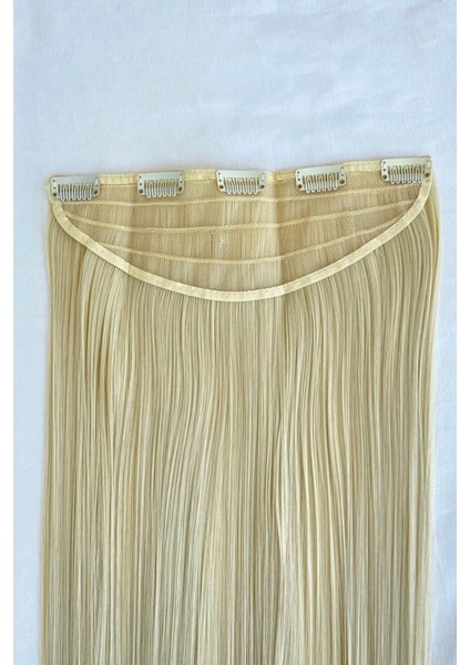 Isıya Dayanıklı Yarım Ay Saç Çıt Çıt 613# / Düz / Platin Sarı 70CM / 140GR fırsatları