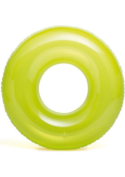 Intex Şeffaf Jumbo Çocuk Yüzme Simidi Yeşil 76 cm (59260)