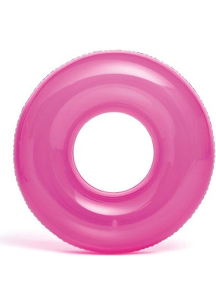 Intex Şeffaf Jumbo Çocuk Yüzme Simidi Mor 76 cm (59260)