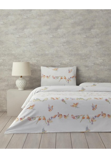 Bird Talk Pamuklu Çocuk Nevresim Takımı