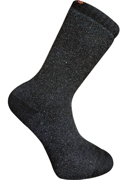 Kuzu Yünü Havlu Erkek Çorabı - Huskey - Antrasit - No: 41-44 (13903)