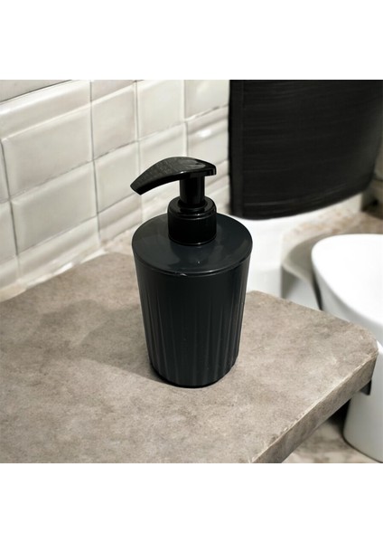 5'li Banyo Seti 7 Lt Çöp Kovası Tuvalet Fırçası Lavabo Takımı Sabunluk Diş Fırçalık Banyo Takımı
