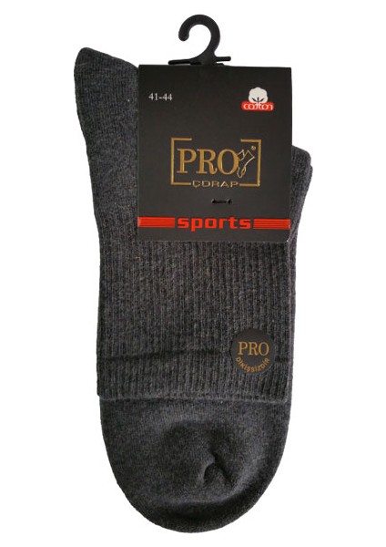 14013 Havlu Erkek Patik Çorabı Gri 41-44