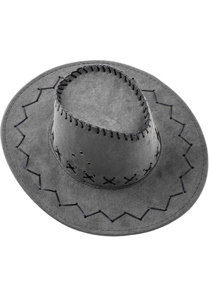 Kovboy Şapkası - Fötr Şapka - Gri - HG-200 fiyatları