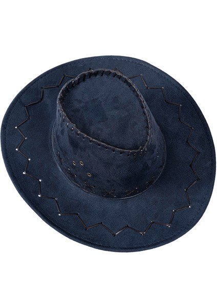 Kovboy Şapkası - Fötr Şapka - Lacivert - HG-200 fiyatları