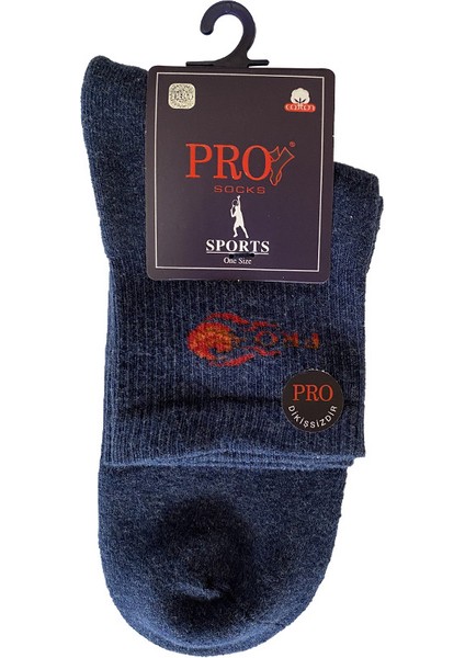 14012 Aztec Havlu Erkek Patik Çorabı Mavi 41-44