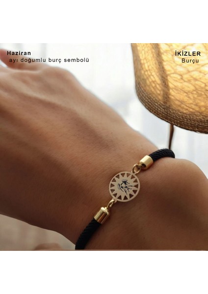 14 Ayar Altın Plakalı Güneş Desenli Astroloji Burç Sembollü Bileklik, Siyah Örgü Det Ayıyla Gençlere ve Ergenlere Özgün ve Zarif Bir Hediye! fiyatları