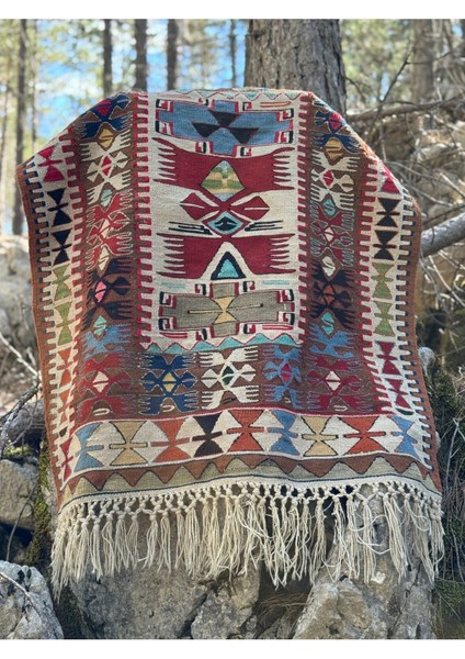 Çukurçimen Kök Boyası Yün El Dokuması Kilim Buram Buram Emek Kokan Çukurçimen Kilimi Halısı 100 x 125 fiyatları