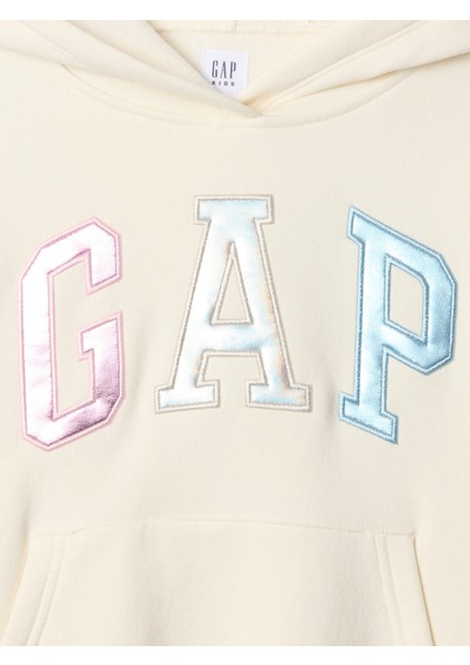 Kız Çocuk Bej Gap Logo Fleece Sweatshirt fiyatları