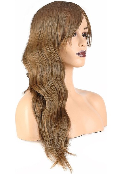 Dalgalı Perçemli Fiber Sentetik Orta Boy Peruk / Bebek Kumralı fiyatları