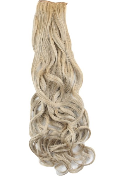 Fiber Sentetik Dalgalı 8 Parça Çıt Çıt / Balköpüğü Platin Röfleli