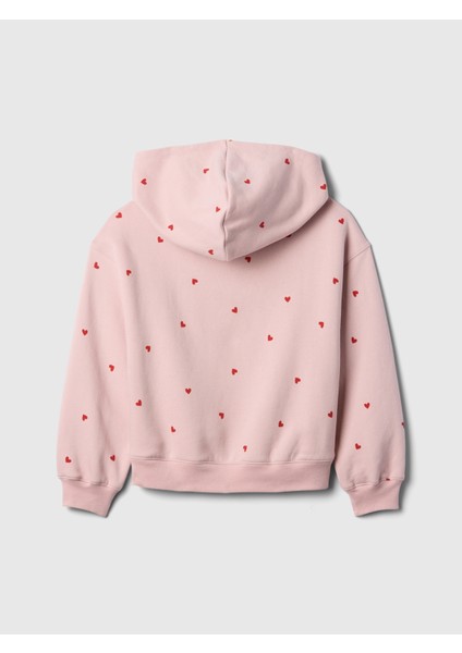 Kız Çocuk Pembe Gap Logo Fleece Sweatshirt modelleri