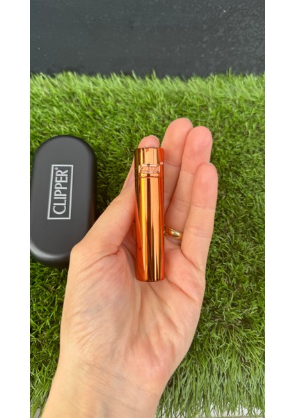 Dark Rose Gold Parlak Taşlı Çakmak