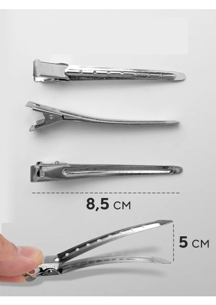 Saç Klipsi Metal Toka Profesyonel 6 Adet 721372