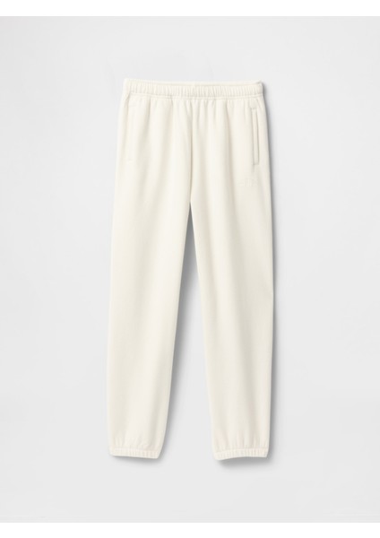 Kız Çocuk Beyaz Gap Logo Vintage Soft Eşofman Altı