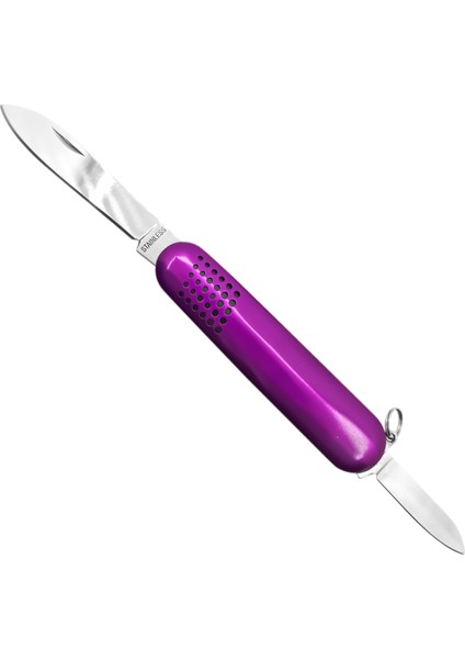 Argeus Çift Ağızlı Cep Çakısı Mor (K5017-30)