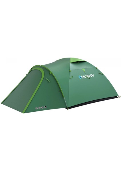 Bizon 3 Plus 3 Kişilik Çadır - Yeşil - Husky