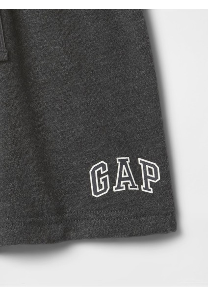Erkek Bebek Gri Gap Logo Pull-On Şort