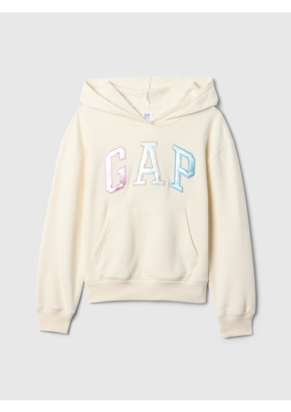 Kız Çocuk Bej Gap Logo Fleece Sweatshirt