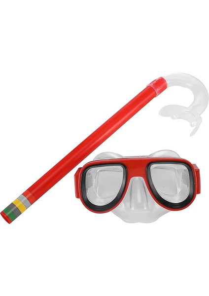 Vardem Oval Dalış Maskesi ve Şnorkel Seti Kırmızı (SMG-M25S80)