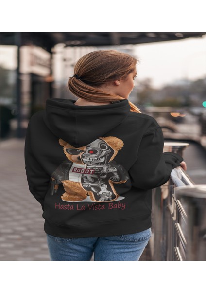 Teddy Bear - Terminator' Baskılı Hoodıe & Dar Kalıp Sweatshırt modelleri