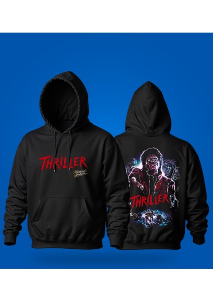Michael Jackson - Thriller' Baskılı Hoodıe & Dar Kalıp Sweatshırt