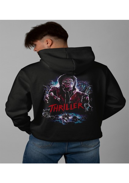 Michael Jackson - Thriller' Baskılı Hoodıe & Dar Kalıp Sweatshırt fırsatları