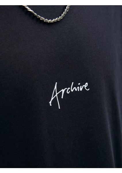 Jcodynamıc Scrıpt Tee Ss Crew Neck Erkek Siyah Tshirt 12273310-02 indirimleri