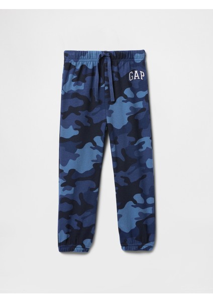 Erkek Bebek Mavi Gap Logo Fransız Havlu Kumaş Pull-On Jogger Eşofman Altı