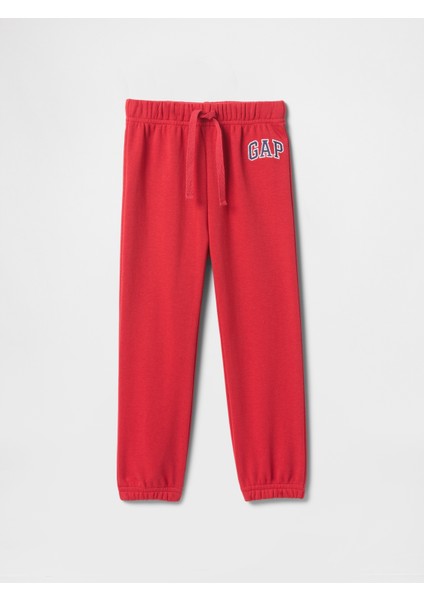 Erkek Bebek Kırmızı Fransız Kumaş Jogger Eşofman Altı