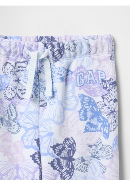 Kız Bebek Mavi Gap Logo Pull-On Jogger Eşofman Altı