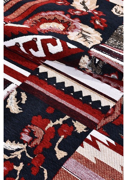 Afgan Kırmızı TR014 Afgan Tarzı Akrilik Salon Halısı Mutfak Halısı Antre Halısı fiyatları