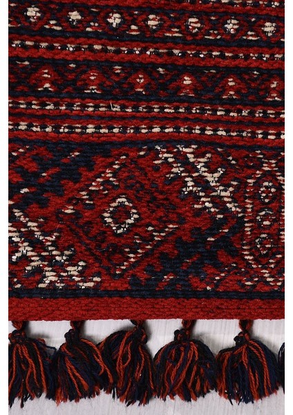 Afgan Kırmızı TR06 Afgan Tarzı Akrilik Salon Halısı Mutfak Halısı Antre Halısı