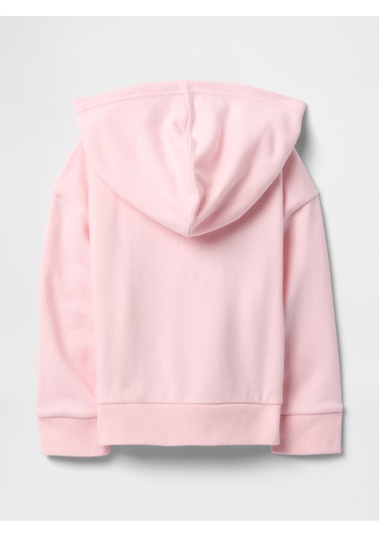 Kız Bebek Pembe Gap Logo Fermuarlı Kapüşonlu Sweatshirt modelleri