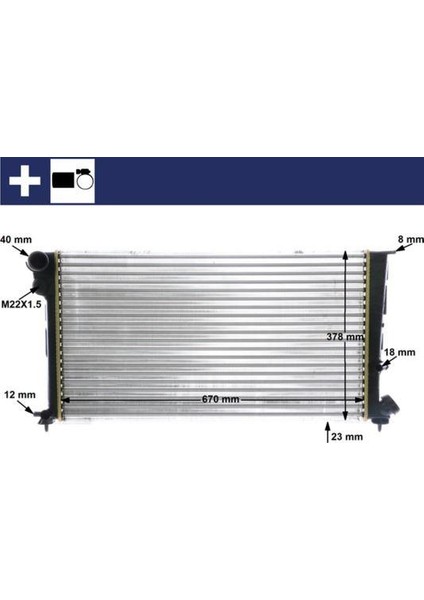 Radyatör 306 Iı-Partner-Xsara Berlıngo 1.9d Ac Mek 670X377X34