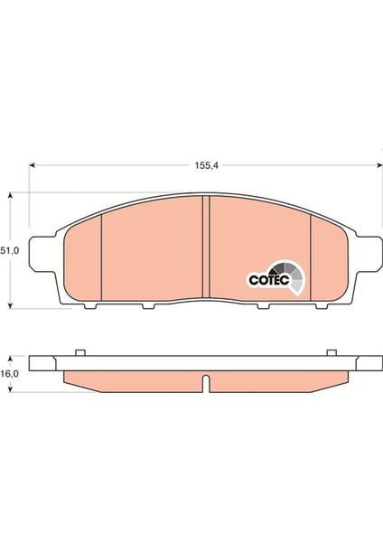 Ön Balata L200 Pick-Up 2.5dı-D Kbt-Kat 05-10 L200 2.5dı-D 07-10