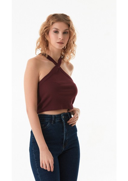 Basic Çapraz Askılı Bluz