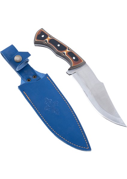 Kamp Bıçağı - Av Bıçağı - 28 cm - Deri Taşıma Kılıflı - Lazoğlu modelleri