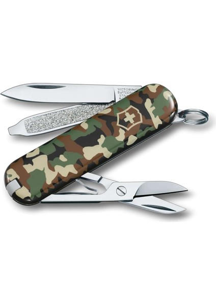 Klasik 58 MM Yeşil Kamuflaj Çakı - Victorinox - 0.6223.94