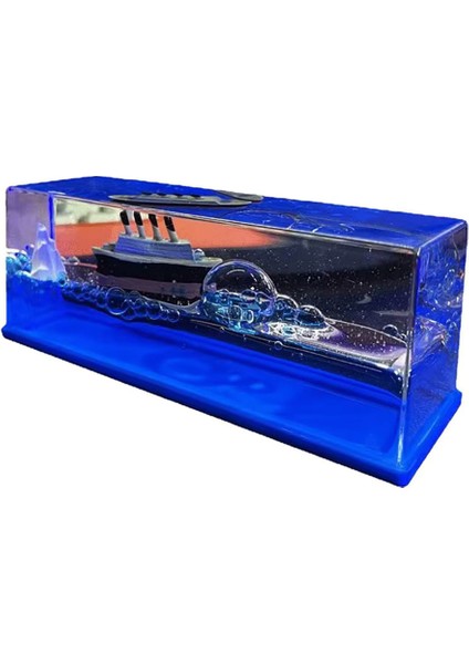 Büro Ev Dekoru Için Hediyelik Masaüstü Batmayan Gemi Objesi